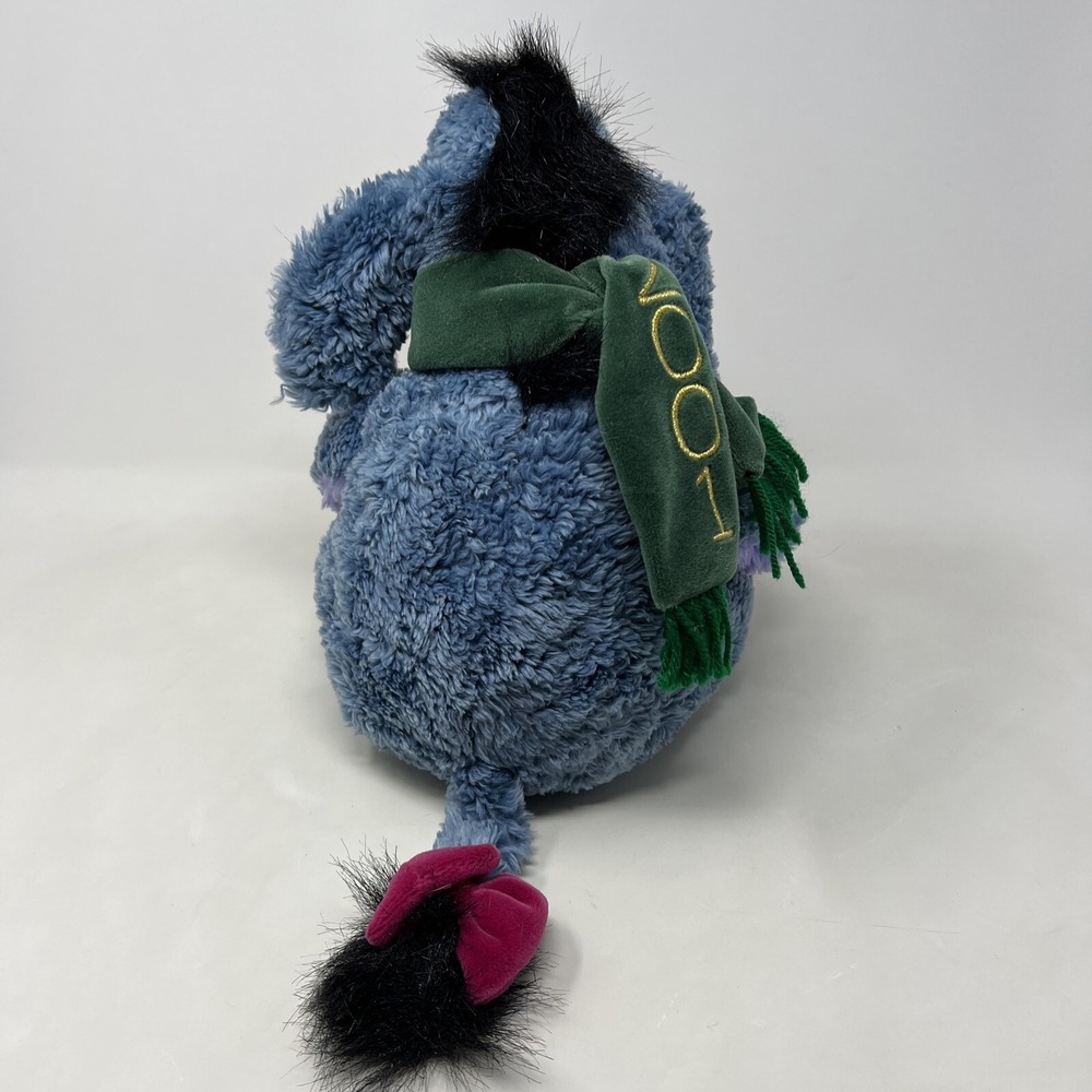 Disney Store 2001 Eeyore Winnie the Pooh Christmas Stocking Plush Toy 12" - Picture 4 of 6